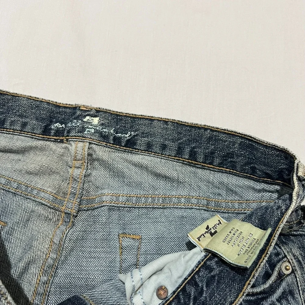 7 For All Mankind Mens Blue Denim Y2K Western Comfortable Bootcut Jeans Size 32